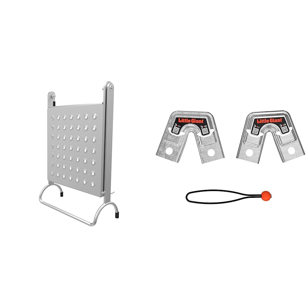 Little Giant Ladder Systems, Work Platform & Trestle Brackets, Aluminum, 375 lbs Weight Rating, Fits Most Multi-Position Models
