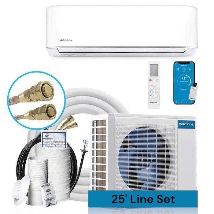 MRCOOL DIY 4th Gen 12,000 BTU 22 SEER Ductless Mini-Split Heat Pump, 115V (DIY-12-HP-WM-115C25)
