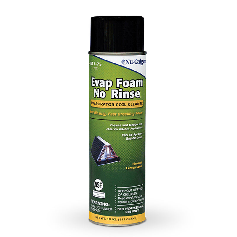 Nu-Calgon 4171-75 Evap Foam No Rinse Evaporator Coil Cleaner, 18 oz Aerosol