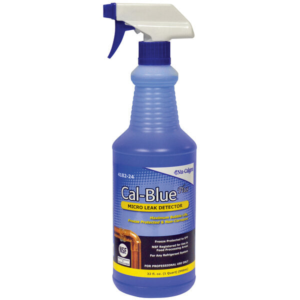 Nu-Calgon 4182-24 Cal-Blue Plus Micro Gas Leak Detector, 1 Qt. Spray Bottle