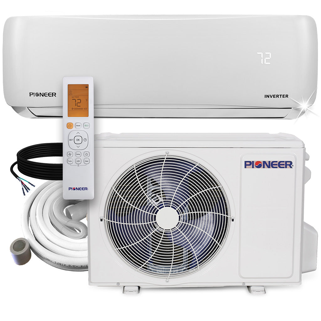Pioneer WYS012AMFI20RL-10 12,000 BTU 20.8 SEER2 115V Ductless Mini-Split Air Conditioner Heat Pump