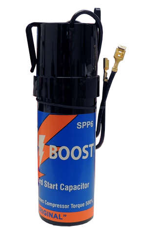 SUPCO SPP6 Super Boost Hard Start Capacitor Kit (500% Torque, 90-277V)