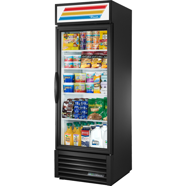 True GDM-23-HC-LD Glass Door Merchandiser Refrigerator, 23 Cu Ft